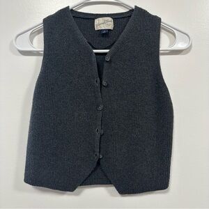 Universal Thread Women’s Button Front Sweater Vest Charcoal Gray Size Small
